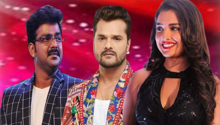 Pawan Singh Amrapali Dubey sought votes for Khesari Lal Yadav with folded hands for big boss 13